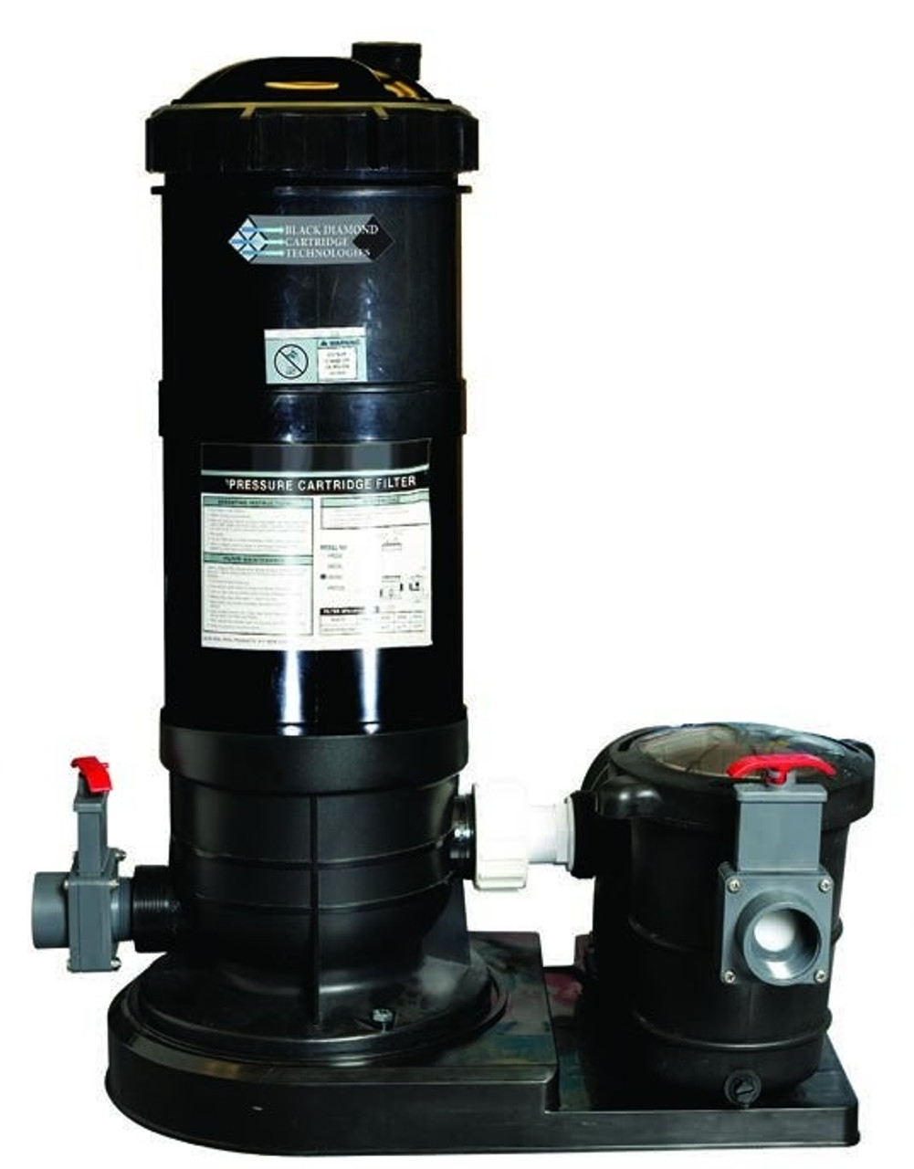 Black Diamond 90 Cartridge Filter Tank with Lifetime